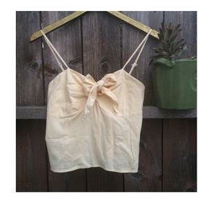 Brandy Melville SASHA TANK Pastel Yellow NWOT